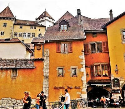 Alps Annecy chateau and town